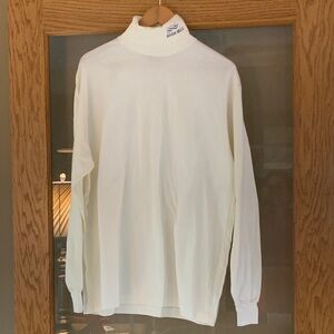 Classic White Turtleneck Sweater
